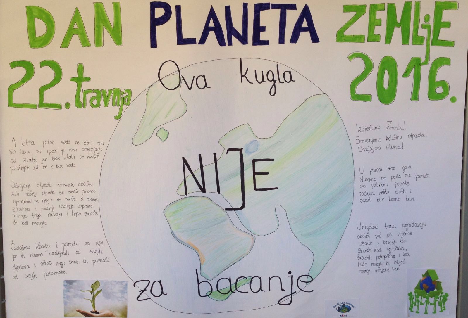 Obilježen Dan planeta Zemlje 2016. Obilježen Dan planeta Zemlje 2016.