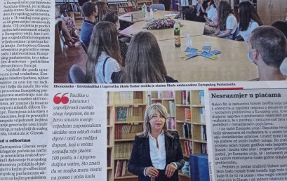 Europarlamentarka Sunčana Glavak posjetila Ekonomsko-birotehničku i trgovačku školu