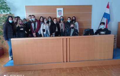 Vježbeničke tvrtke posjetile Trgovački sud u Zadru, 15. LISTOPADA 2021.