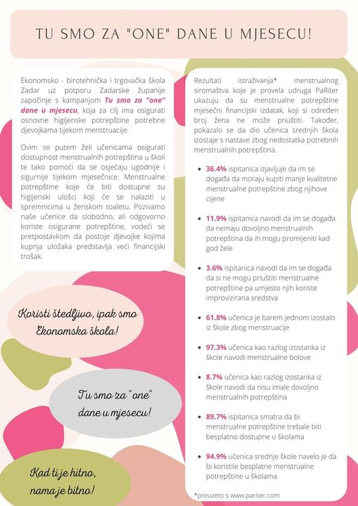 TU SMO ZA “ONE” DANE U MJESECU!