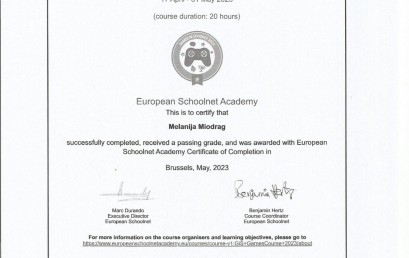 Scenarij poučavanja – Školske igre