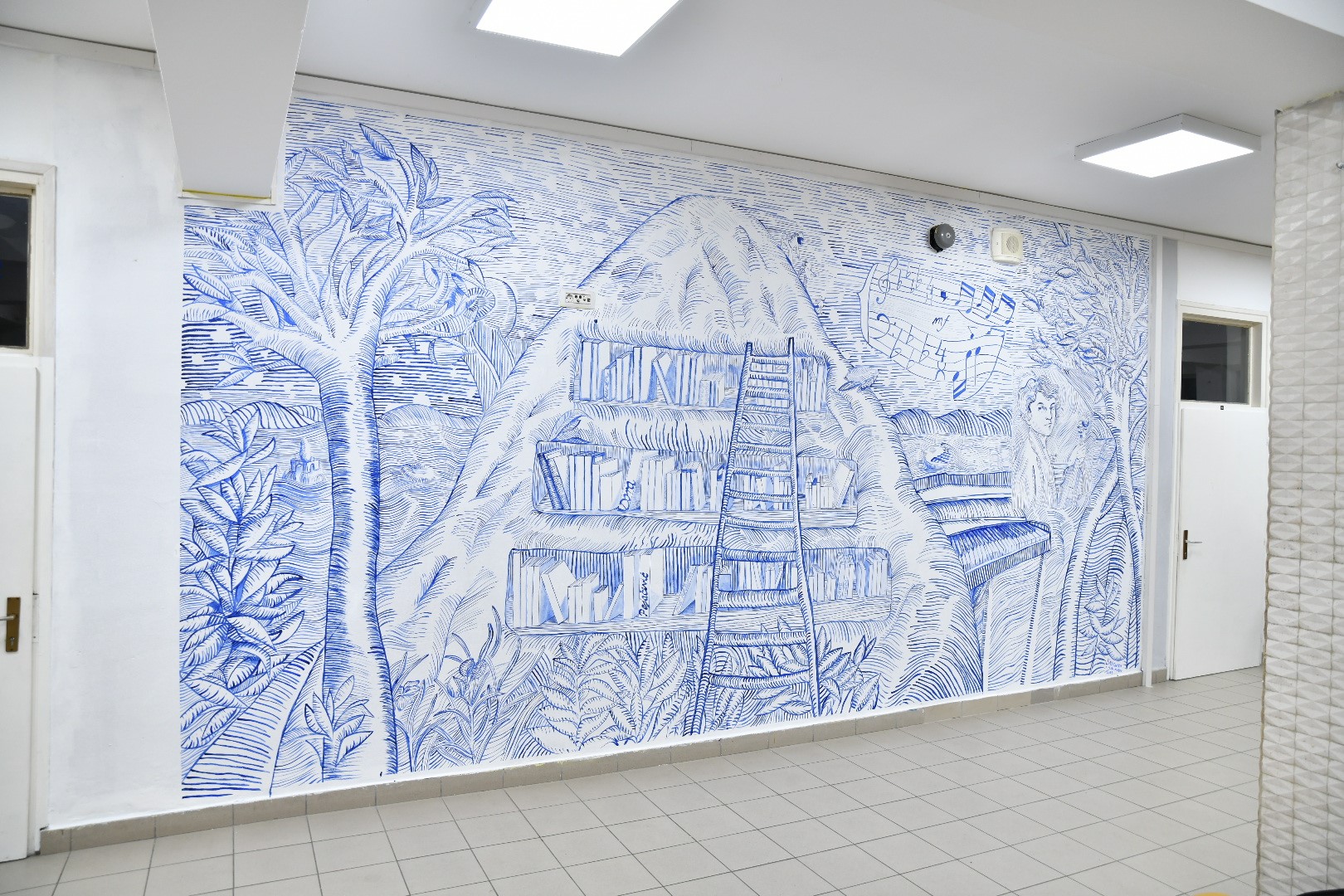 Učenici Ekonomsko – birotehničke i trgovačke škole predstavili mural na temu Dore Pejačević