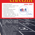 UPISI UČENIKA U 1. RAZRED OPĆE GIMNAZIJE, odjel za sportaše